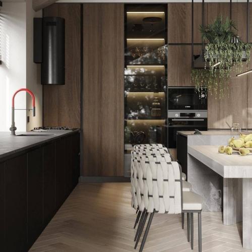 Интерьер гостиной в частном доме. 05