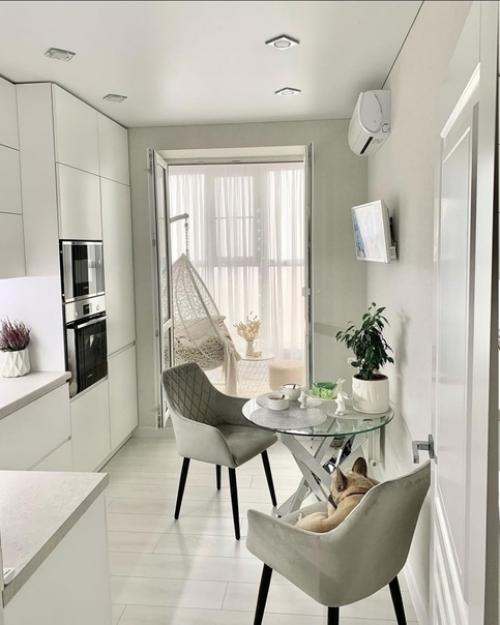 Лаконичный дизайн небольшой квартиры в пастельных тонах. 04