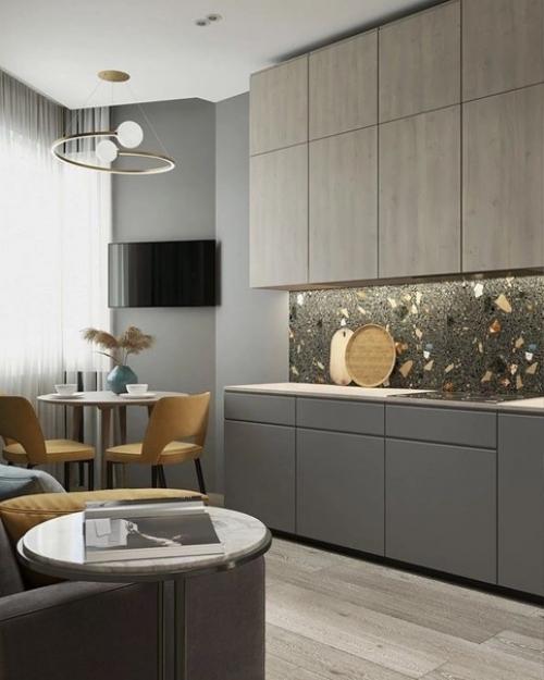 Стильный и современный дизайн - проект небольшой квартиры в современном стиле. 02