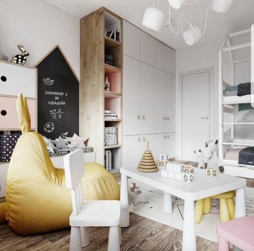 Очень функциональная и яркая детская комната, которая подойдет практически любому ребенку. 02