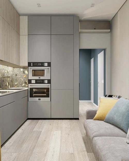 Стильный и современный дизайн - проект небольшой квартиры в современном стиле. 05