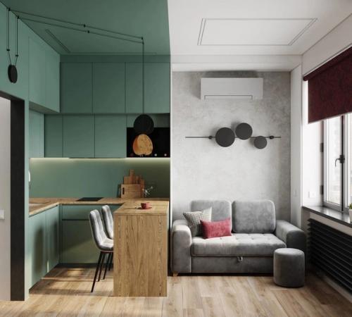 Квартира - студия, площадью - 22, 6 кв. 02