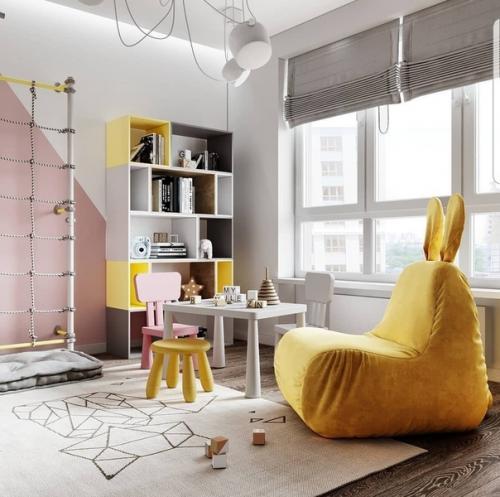 Очень функциональная и яркая детская комната, которая подойдет практически любому ребенку. 03