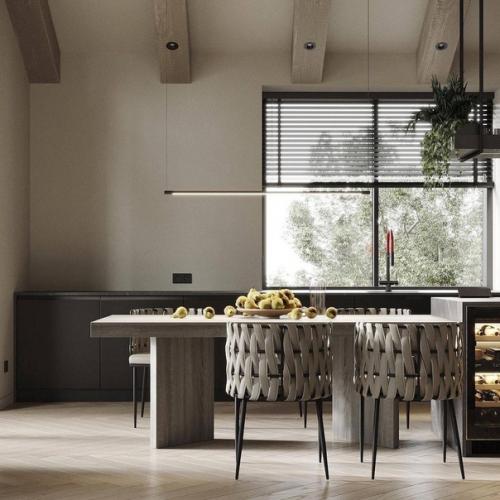 Интерьер гостиной в частном доме. 04