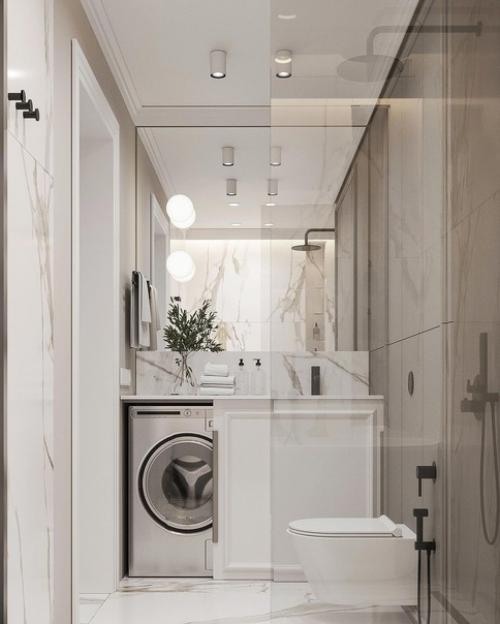 Ванная комната, в которой уместили все пожелания: 01