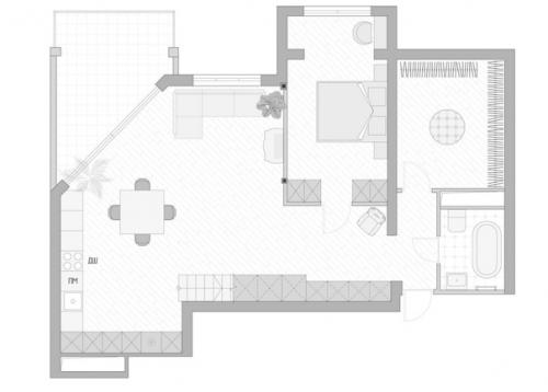 Крутая творческая мансарда площадью - 110 кв. 09