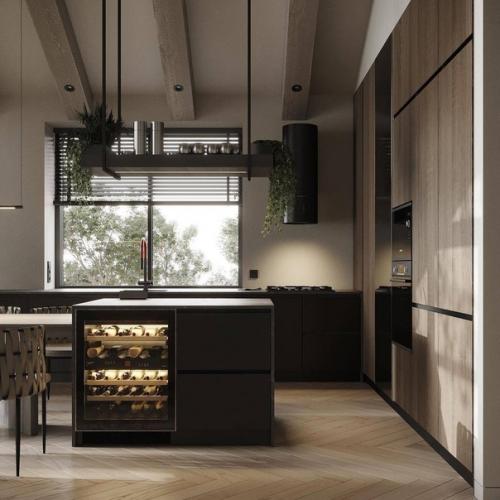 Интерьер гостиной в частном доме. 02