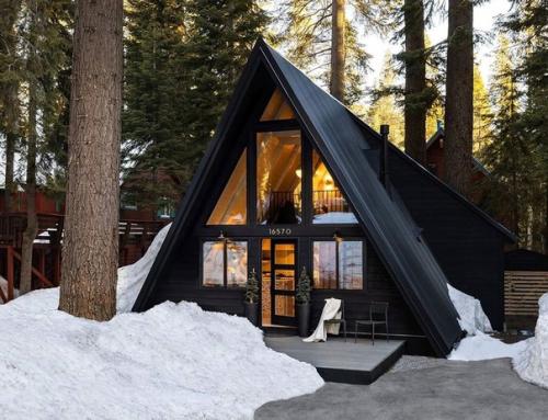 Стильный дизайн небольшого а - образного домика. 09