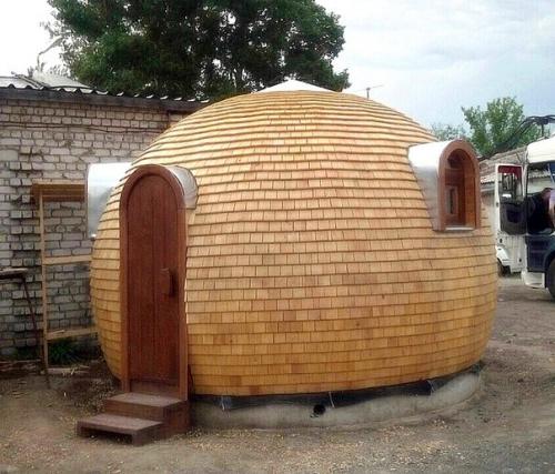 Купольные бани, сама конструкция достаточно новая на рынке строительства бань. 09