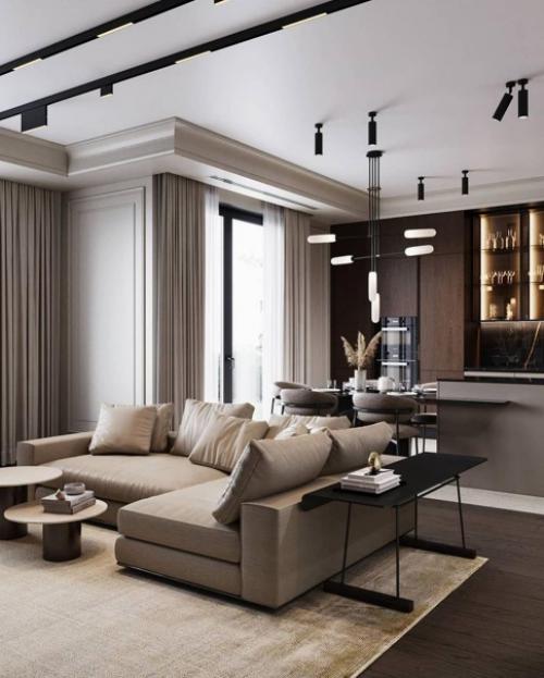 Замечательный дизайн - проект квартиры с современном стиле. 04