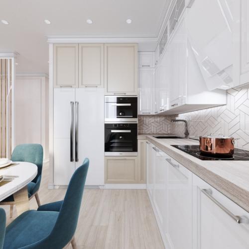 Проект квартиры в стиле современная классика в 90 кв. 01