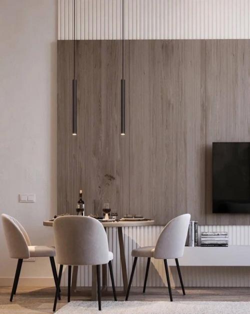 Современный интерьер квартиры в светлых тонах. 02