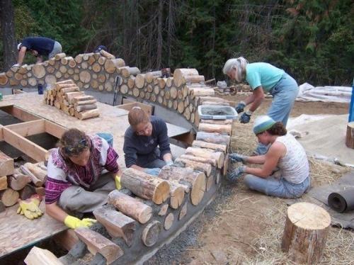 Эко строительство: дом из дров (на заметку). 01 Эко строительство: дом из дров (на заметку). 01