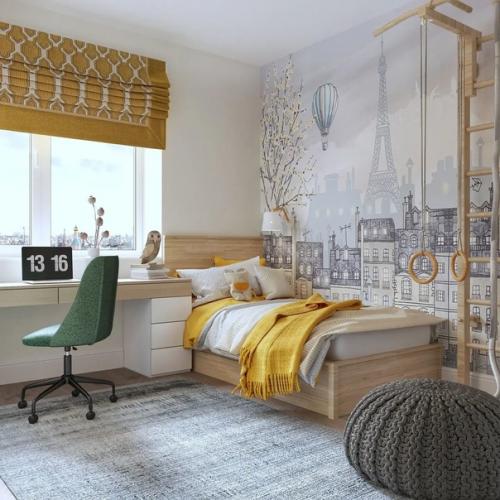 Школа ремонта.  Детская комната с мечтами о путешествиях. 02