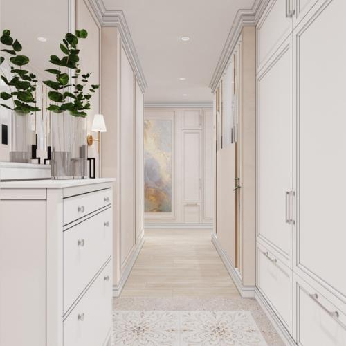 Проект квартиры в стиле современная классика в 90 кв. 03