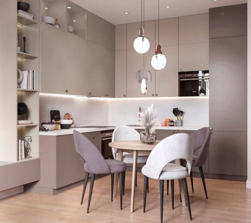 Утренняя подборка лёгких и воздушных интерьеров небольших кухонь. 03