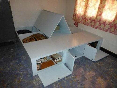 10 кроватей, которые помогут сэкономить место в спальне. 04