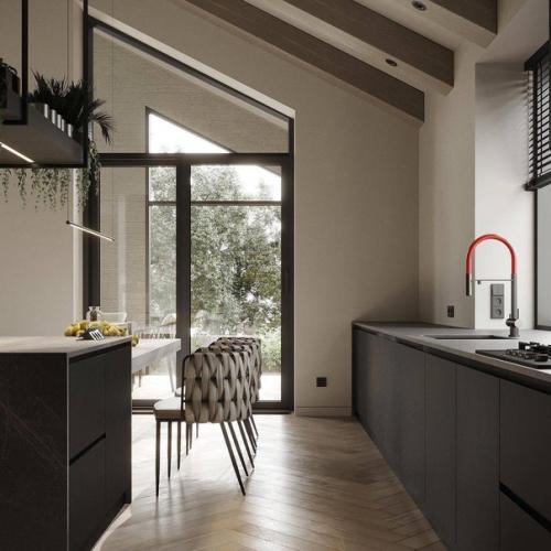 Интерьер гостиной в частном доме. 03