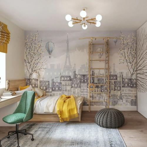 Школа ремонта.  Детская комната с мечтами о путешествиях. 01