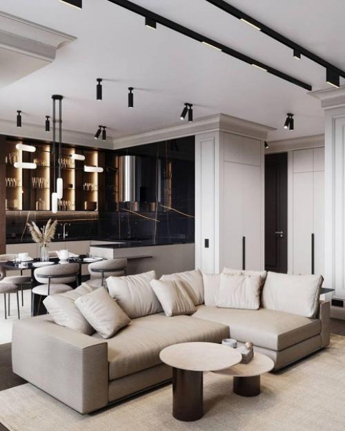 Замечательный дизайн - проект квартиры с современном стиле. 03