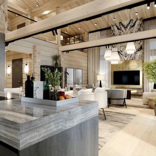 Дизайн - проект загородного дома из бруса. 01