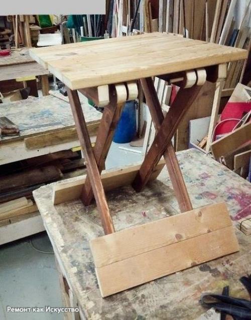 Складной стол.  Стол, который мы предлагаем сделать в данном мастер-классе, не претендует на оригинальность, но вот оспорить его удобство сложно. 06 Складной стол.  Стол, который мы предлагаем сделать в данном мастер-классе, не претендует на оригинальность, но вот оспорить его удобство сложно. 06
