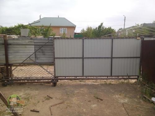 Мы делаем откатные ворота своими руками. 08