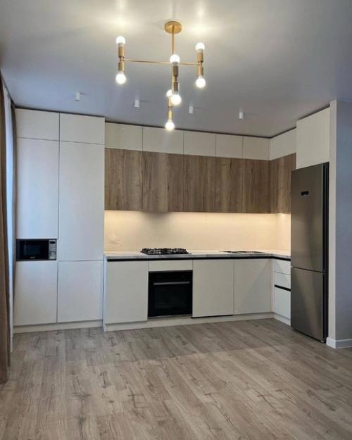 Хорошая современная кухня в крутом исполнении. 01