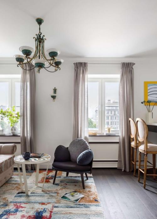 Светлана нифатова преобразила однокомнатную квартиру в старом кирпичном доме, которому больше 100 лет. 02