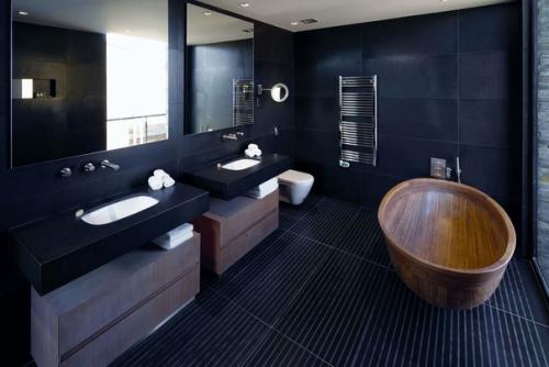 В каких комнатах можно использовать черный цвет в качестве основного? 07