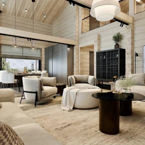 Дизайн - проект загородного дома из бруса. 04