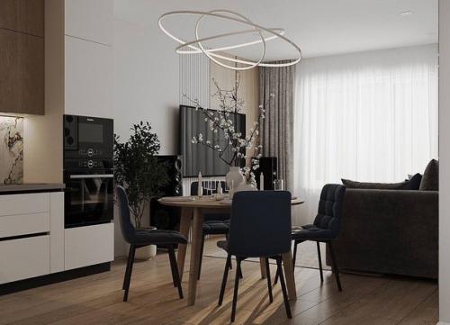 Светлый и стильный интерьер квартиры. 02