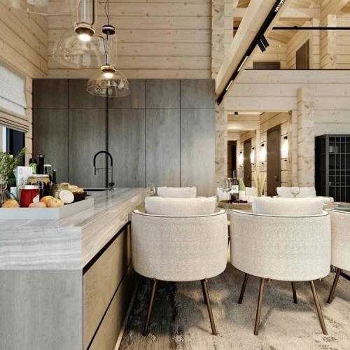 Дизайн - проект загородного дома из бруса. 05