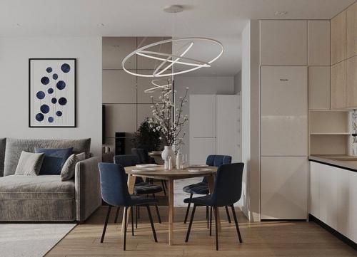 Светлый и стильный интерьер квартиры. 01