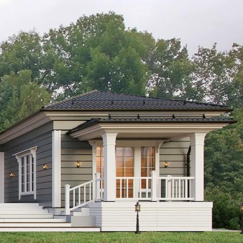 Внушительный одноэтажный дом в стиле классических русских усадеб. 03