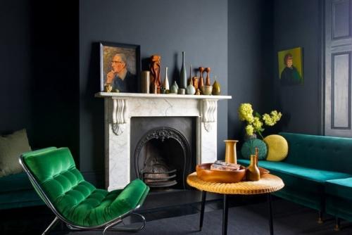 В каких комнатах можно использовать черный цвет в качестве основного? 09