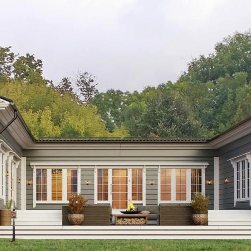 Внушительный одноэтажный дом в стиле классических русских усадеб. 04