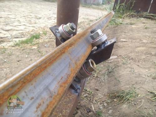 Мы делаем откатные ворота своими руками. 03