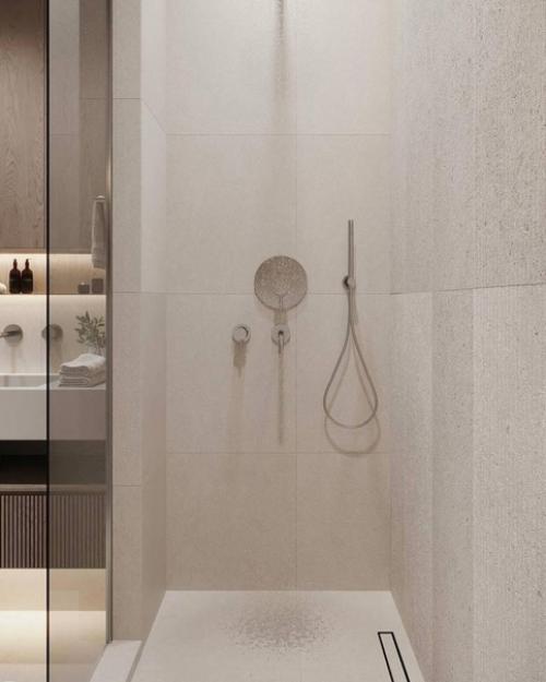 Санузел с душевой кабиной площадью 5 кв. 03