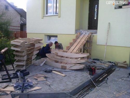 Крыльцо из бетона своими руками. 05