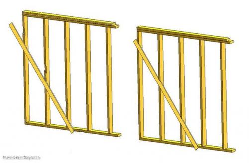 Процесс строительства своими руками сарая каркасного типа на даче. 08 Процесс строительства своими руками сарая каркасного типа на даче. 08