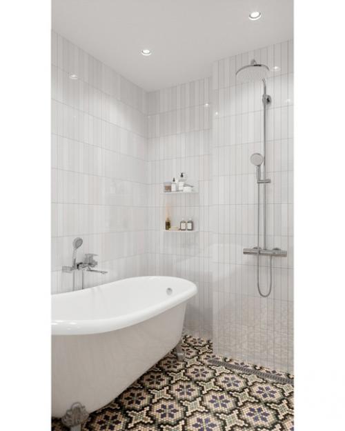 Ванная комната, вариант которой достаточно частый в Европе, и не очень у нас. 02