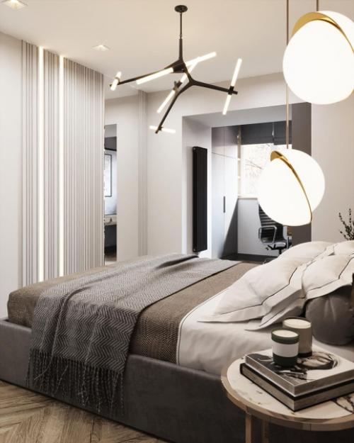 Дизайн - проект очень стильной спальни. 05