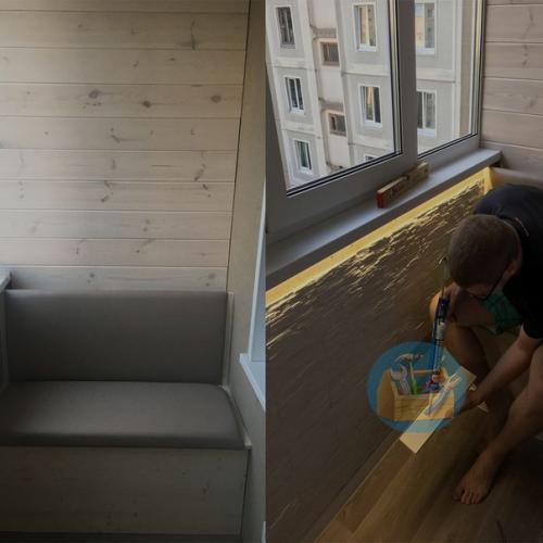 Ремонт балкона своими руками, супер идея с утеплением. 03