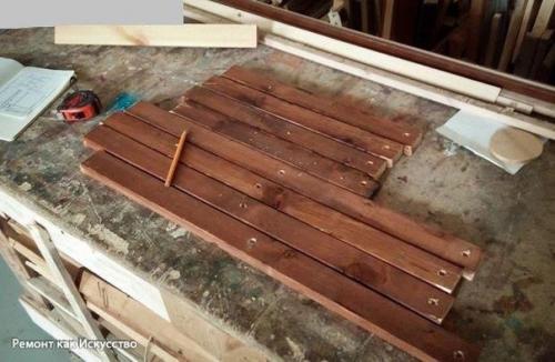 Складной стол.  Стол, который мы предлагаем сделать в данном мастер-классе, не претендует на оригинальность, но вот оспорить его удобство сложно. 08 Складной стол.  Стол, который мы предлагаем сделать в данном мастер-классе, не претендует на оригинальность, но вот оспорить его удобство сложно. 08