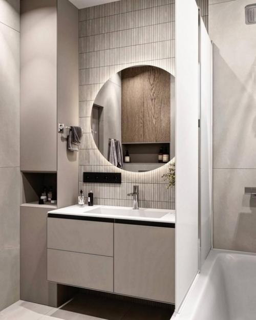 Уютная и функциональная ванная комната площадью 4, 7 квадратных метров. 02