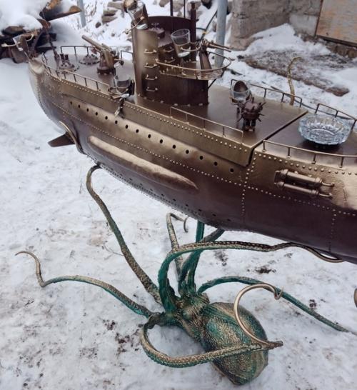 Мангал в виде подлодки М - 60 от мастера из Челябинска. 03