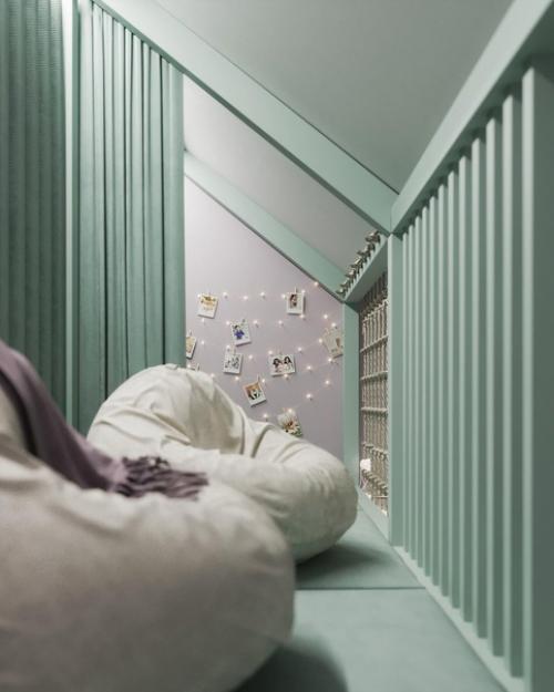 Школа ремонта.  Детская с игровой зоной на 2 уровне. 04