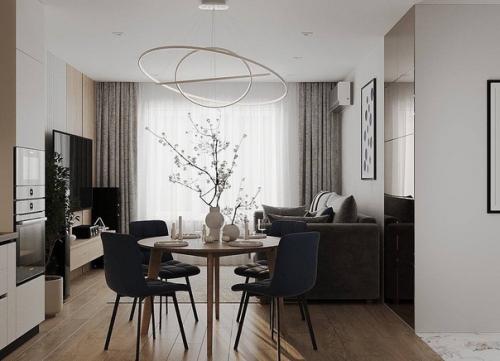 Светлый и стильный интерьер квартиры. 05