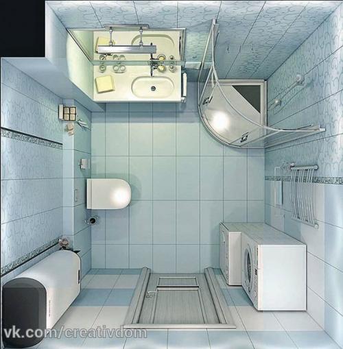 Как примирить строгость и мягкость, привнести в закрытое пространство воздушность и прохладу, заполнить помещение сантехникой не утратив простора? 03